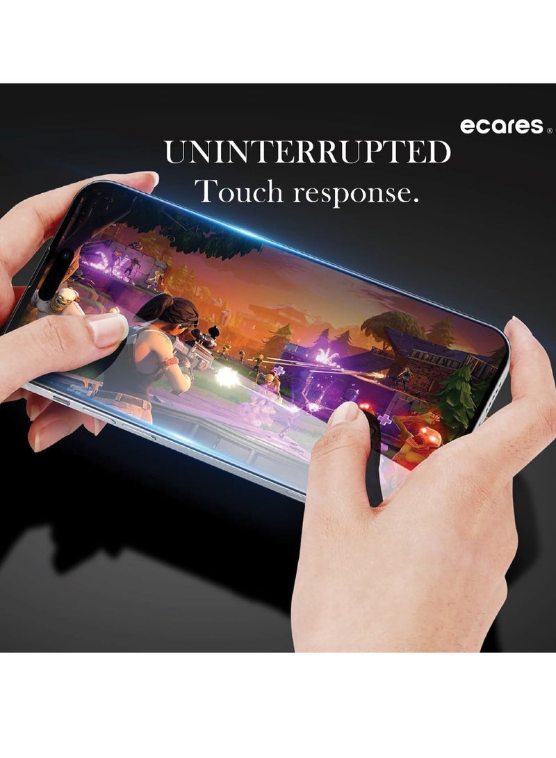 ECARES® iPhone 15 Pro Screen Protector, HD Clear, 9H Tempered Glass, Military Grade Protection, Scratch Resistant, Anti-Fingerprint, Full Coverage, Anti Yellowing, Bubble Free, (Pack-1) - Image 5