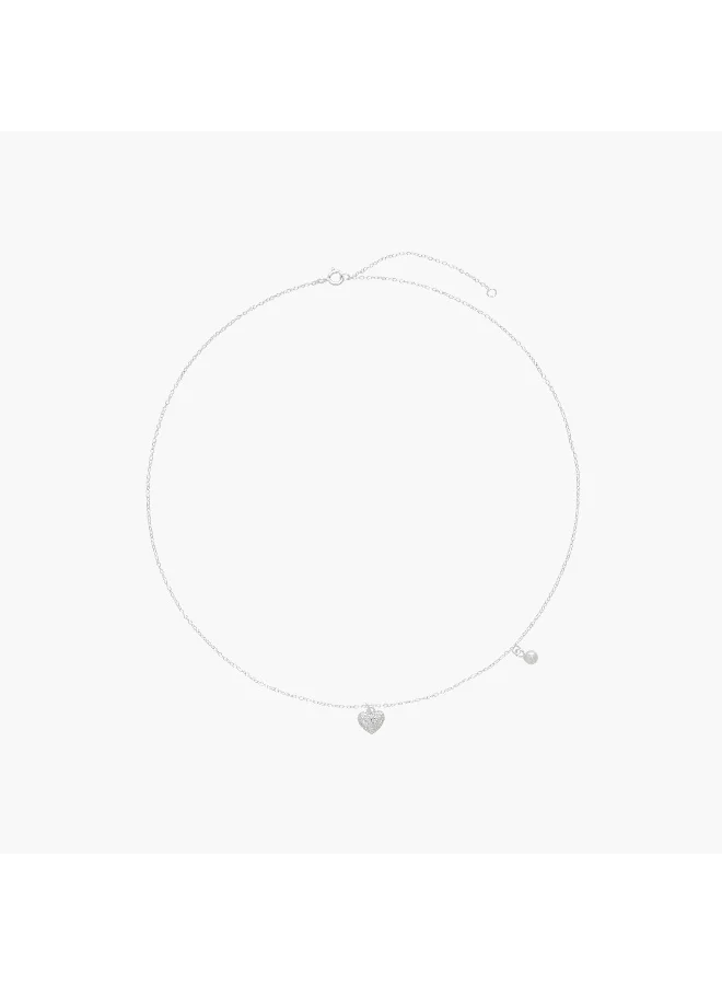 LIFESTYLE Silver Tone Pendant Necklace