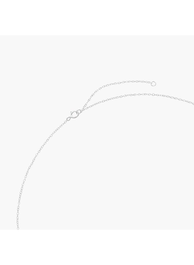 LIFESTYLE Silver Tone Pendant Necklace - Image 3