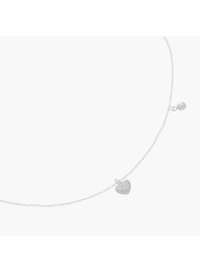 LIFESTYLE Silver Tone Pendant Necklace