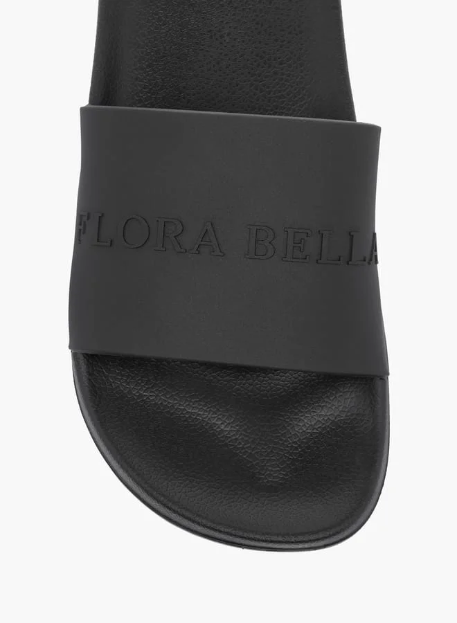 Flora Bella By Shoexpress Women Logo Detail Slides
