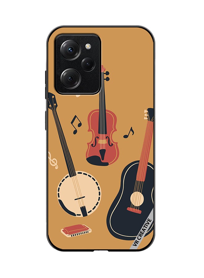 VR CREATIVE Protective Case Cover For Xioami Pcoo X5 Pro Banjo Acoustic Guitar Violin Notes And Harmonica Design Multicolour  - Image 1