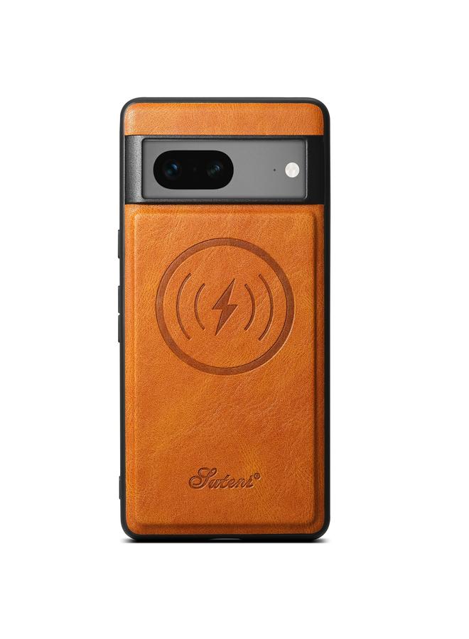 Suteni Case For Google Pixel 7 H15 Oil Eax Leather Detachable Wallet Back Phone Case - Image 2