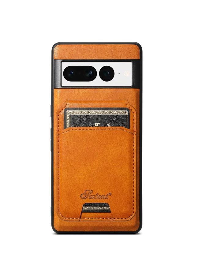 Suteni Case For Google Pixel 7 H15 Oil Eax Leather Detachable Wallet Back Phone Case - Image 1