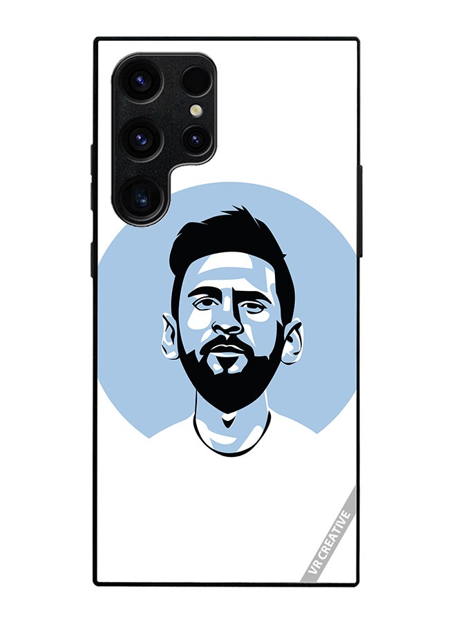 Protective Case Cover For Samsung Galaxy S25 Ultra Lionel Messi Vector Design Multicolour