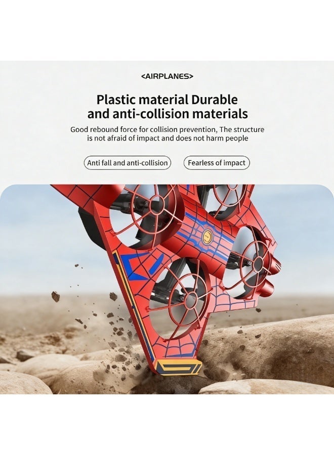 Closeli Toy Drone, Remote Control Aircraft,RC Fighter Jet ,RC Quadcopter with 2 Batteries, 360° Flips, Smart Altitude Hold, One-Key Takeoff/Landing, Cool LED Lights, Rechargeable, Long Flight Time, 3 Speed Modes, Circle Fly Mode, for Beginners, Toy Gifts - Image 3