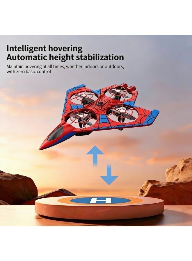 Closeli Toy Drone, Remote Control Aircraft,RC Fighter Jet ,RC Quadcopter with 2 Batteries, 360° Flips, Smart Altitude Hold, One-Key Takeoff/Landing, Cool LED Lights, Rechargeable, Long Flight Time, 3 Speed Modes, Circle Fly Mode, for Beginners, Toy Gifts - Image 5