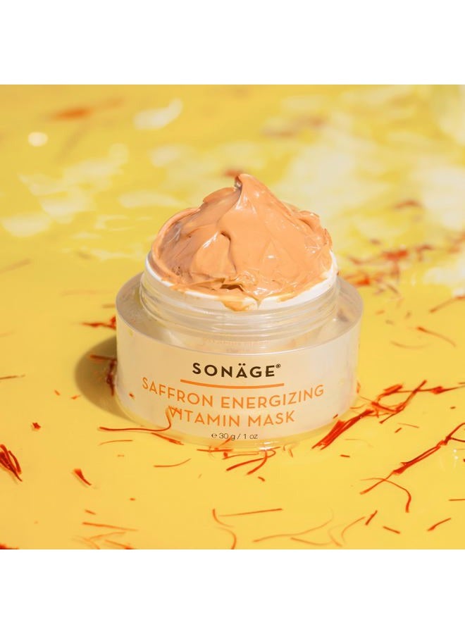SONAGE Saffron Energizing Vitamin Mask: Refresh, Hydrate, and Nourish for a Glowing Complexion - Image 2