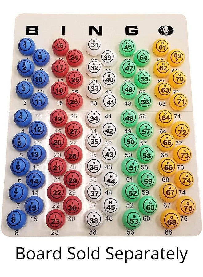 MR CHIPS Professional 1.57” (40 mm) Multi-Color Double Number Bingo Balls - Ping Pong Style for Manual Cage Only - Image 5