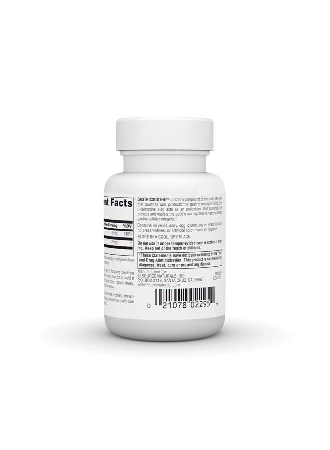 Source Naturals زنك إل-كارنوزين جاستريك سوذ - 30 كبسولة نباتية - Image 3
