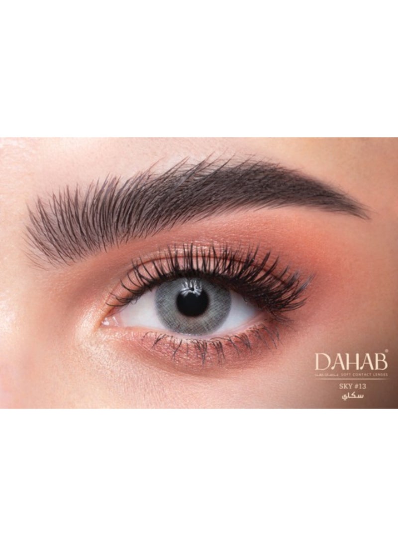 Dahab One Day Sky Pack Of 10 Daily Disposable Colored Contact Lenses Unisex Cosmetic Contact Lenses  - Image 1