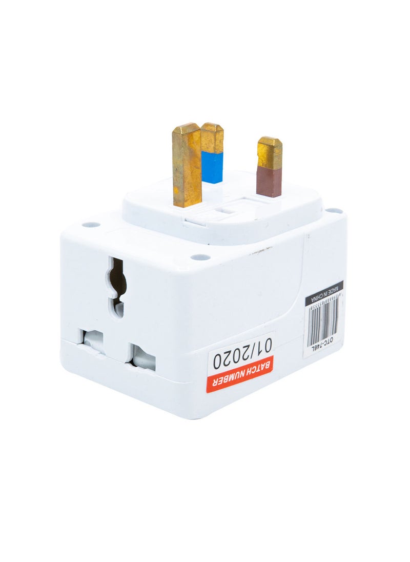 OSHTRACO 13AMP 3 Way Multi Socket Adaptor With Neon  - Image 3