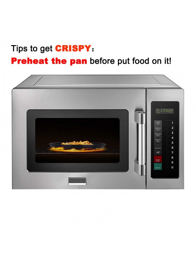 MACONEE MACONEE 10inch Universal Microwave Crisper Pan/Microwave Cookware Browning Tray, Crispy Plate, Microwave Crispers for Reheat Frozen Pizza, Chicken Nuggets French Toast with Crispy Effect!  - Image 3