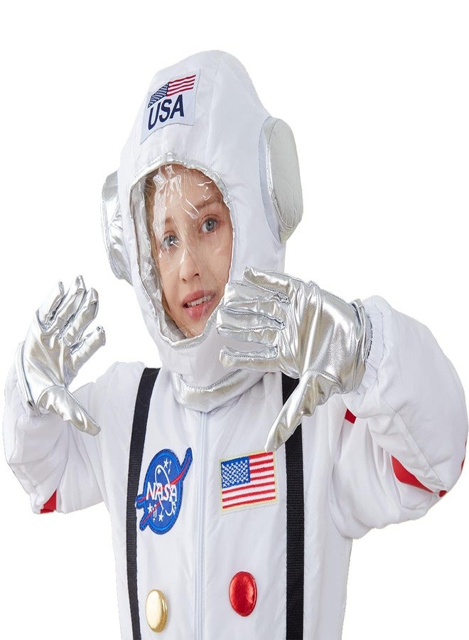 LANGXUN Kids Astronaut Halloween Costume Set, Boys Girls Space Suit Dress Up, Toddler Pilot Jumpsuit for Themed Party - Image 5