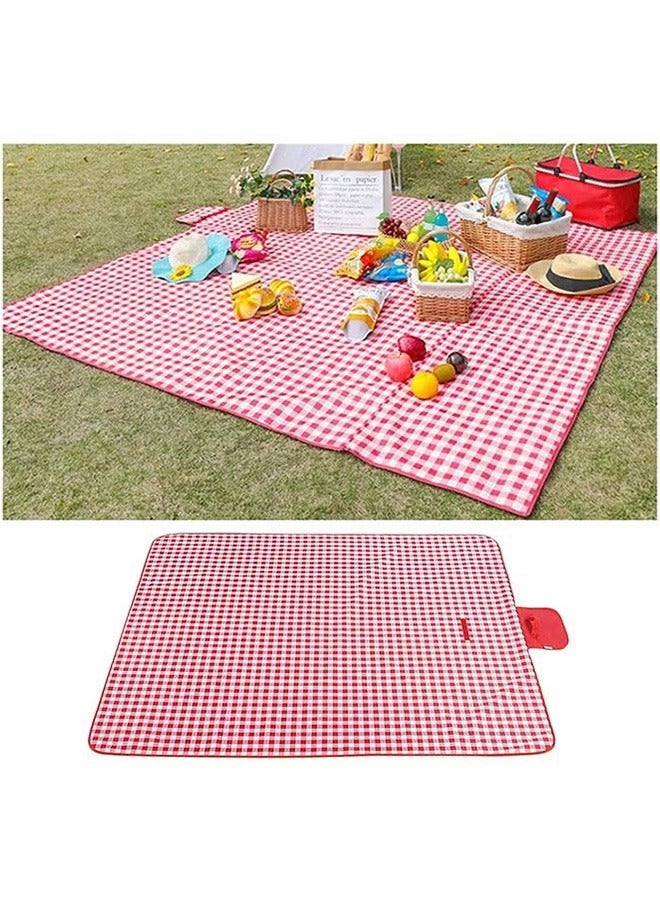 Generic Waterproof Foldable Outdoor Picnic Mat Beach Mat, Red  - Image 5
