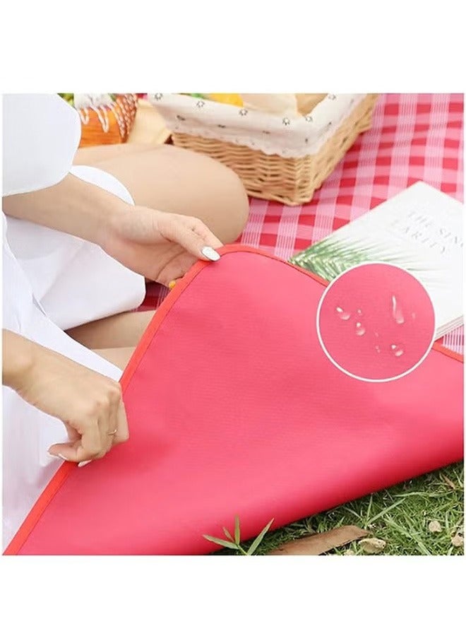 Generic Waterproof Foldable Outdoor Picnic Mat Beach Mat, Red  - Image 4