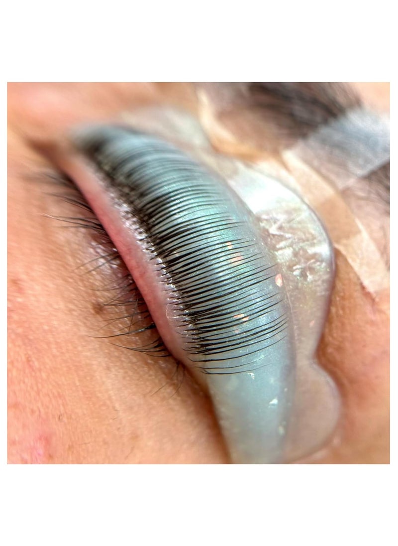 ICONSIAM - Lash Lift Shields C Curl 6 Size Lifting Pad Rapid Eyelash Shield Shiny Perm Rods Make Eyes Natural Curl Flexible Pads Extreme Rod 100 Use Elastic Lami Perming Roller Crystal Blue Curling Guard - Image 1