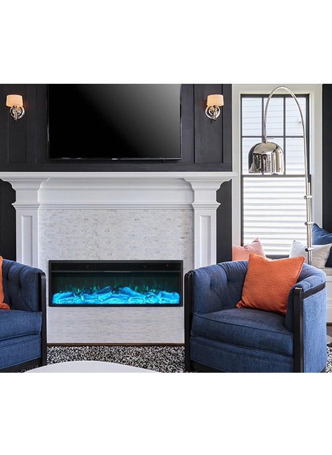 Generic - Electric Fireplace with Mobile App control Bluetooth | Heater | Colorful - Image 1