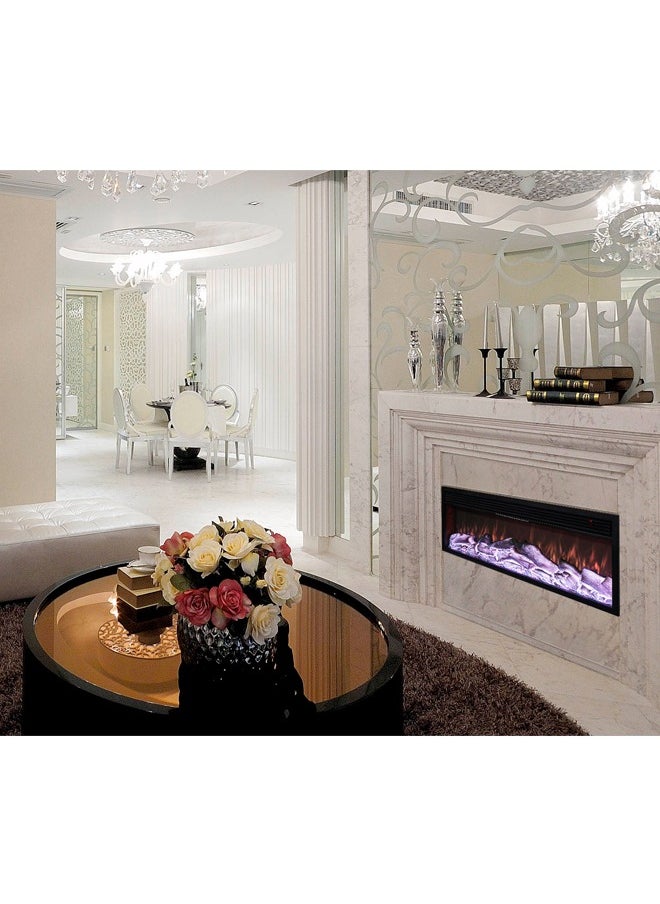 Generic - Electric Fireplace with Mobile App control Bluetooth | Heater | Colorful - Image 1