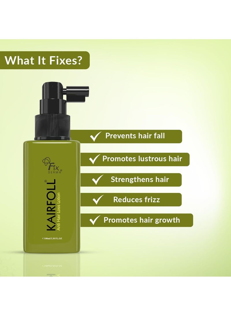 FIXDERMA Anti Hair Loss Lotion Spray | Peptides for Hair | Lotion To Soothe Itchy & Irritated Scalp - 100 ML - Image 3