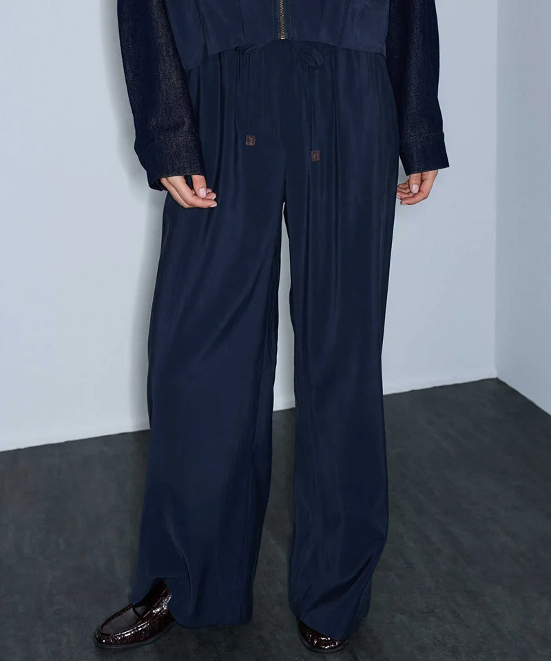 Ipekyol  Elastic-Waist Wide-Leg Trousers for Women | Best Price UAE