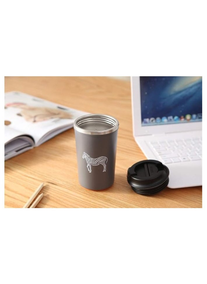 QSHOP - QSHOP® 350ml Vacuum Insulated Stainless Steel Thermal Mug, Leakproof BPA Free Sports Water Cup for Coffee, Tea, Travel to Keep Drinks Hot or Cold - Image 1