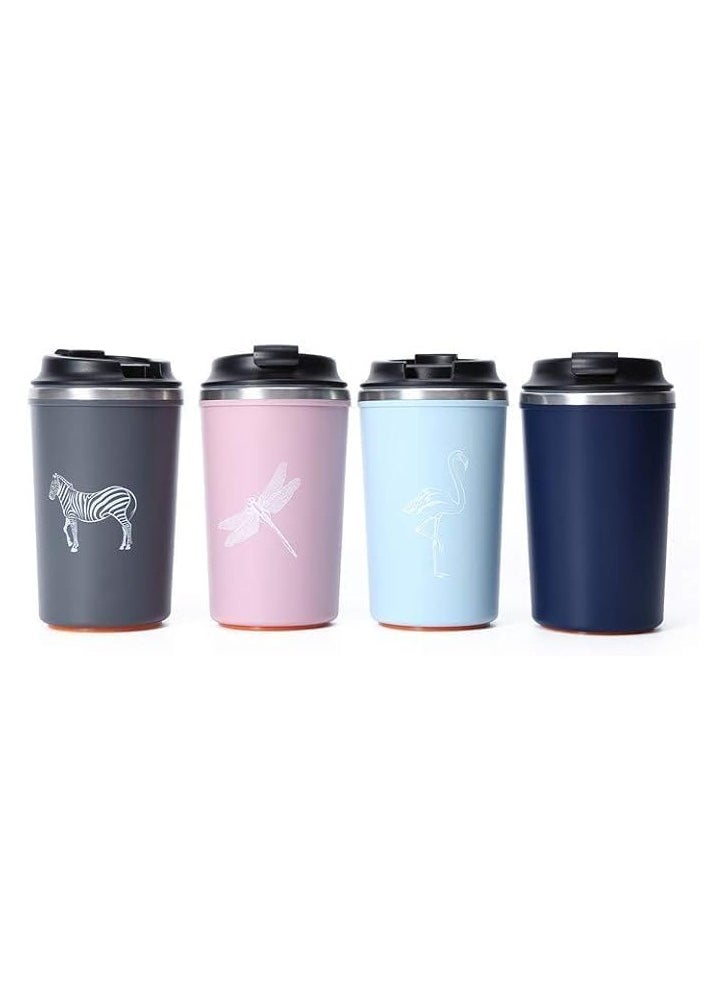 QSHOP - QSHOP® 350ml Vacuum Insulated Stainless Steel Thermal Mug, Leakproof BPA Free Sports Water Cup for Coffee, Tea, Travel to Keep Drinks Hot or Cold - Image 1