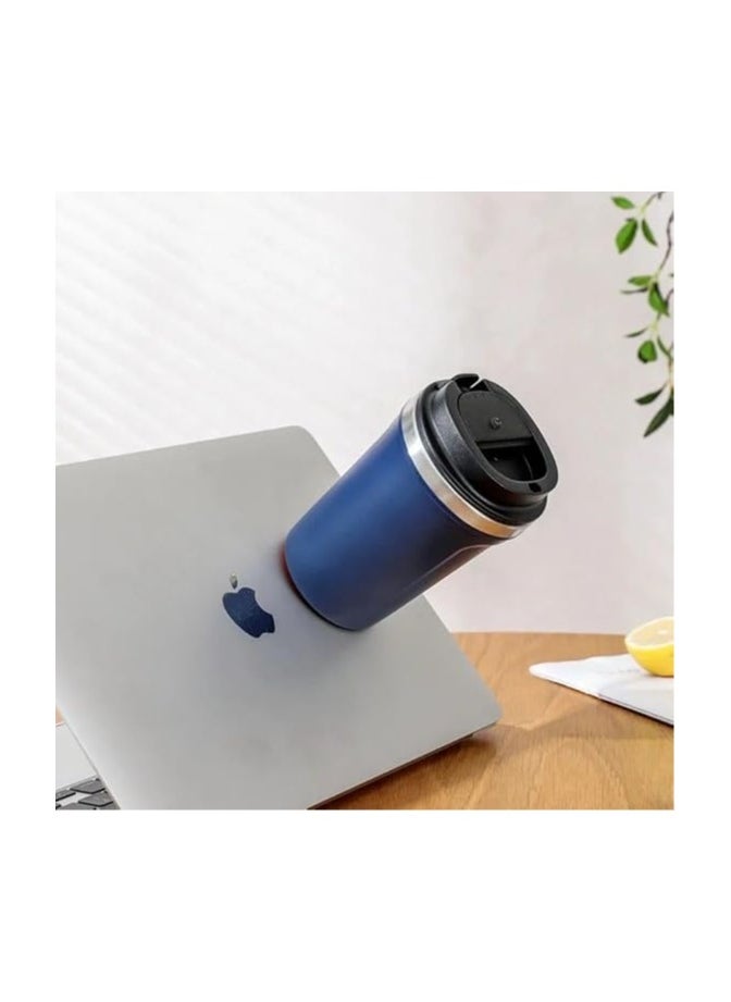 QSHOP - QSHOP® 350ml Vacuum Insulated Stainless Steel Thermal Mug, Leakproof BPA Free Sports Water Cup for Coffee, Tea, Travel to Keep Drinks Hot or Cold - Image 1