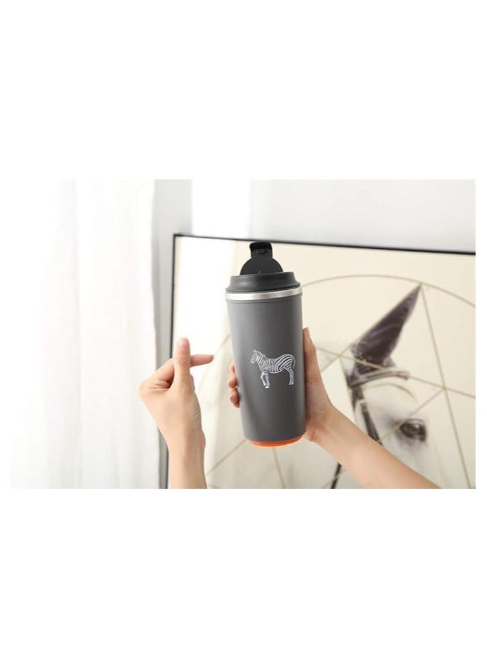 QSHOP - QSHOP® 350ml Vacuum Insulated Stainless Steel Thermal Mug, Leakproof BPA Free Sports Water Cup for Coffee, Tea, Travel to Keep Drinks Hot or Cold - Image 1