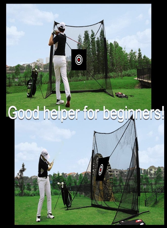 FINGER TEN Golf Target Cloth 5' x 5' Golf Hitting Cloth Training Aids Practice Backstop Target for Driving Range Indoor Outdoor (58" x 59", Black) - Image 4