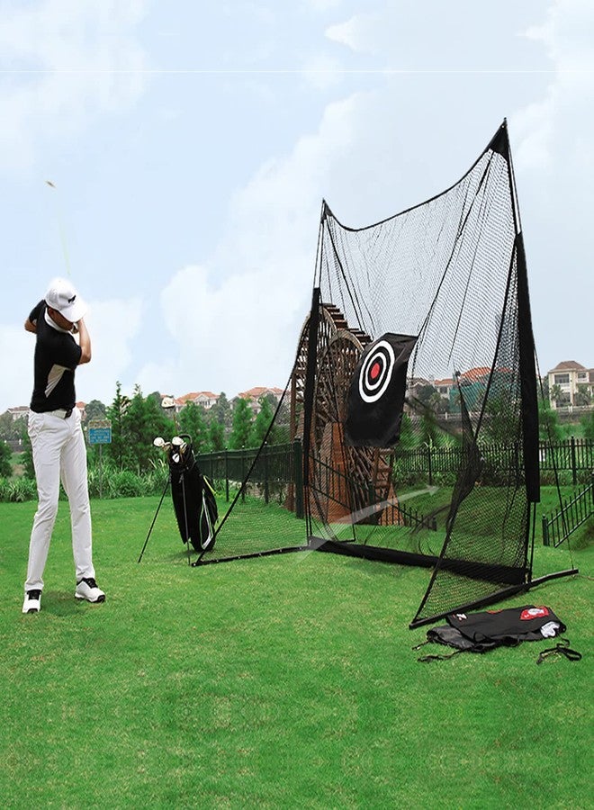 FINGER TEN Golf Target Cloth 5' x 5' Golf Hitting Cloth Training Aids Practice Backstop Target for Driving Range Indoor Outdoor (58" x 59", Black) - Image 5