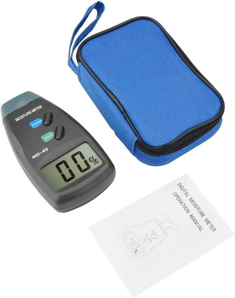 Generic MD 4G LCD Digital Meter, Wood Tester with Large Screen and, for Wood Bamboo Paper Fiber Items - Image 1