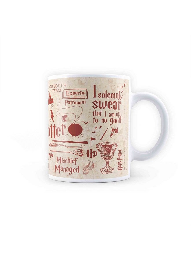 MC SID RAZZ MC SID RAZZ - Harry Potter Infographic Red Coffee Mug 350ml (with Gift Coaster) - Officially Licensed by Warner Bros USA - Image 5