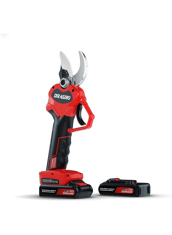Generic - Dragro  Electric Pruning Shears Professional Cordless Electric Pruning Battery Powered, Tree Branch Pruner With 2 Pieces Rechargeable 2 Ah Lithium Battery - 30Mm (1.3Inch) Cutting Diameter - Image 1