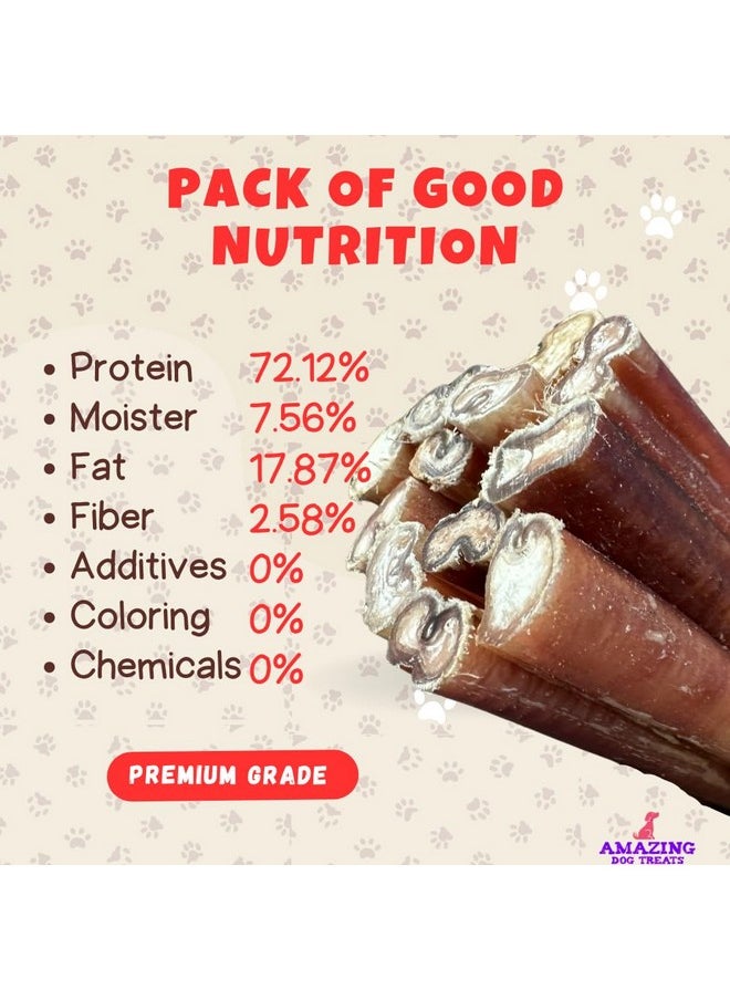 Amazing Dog Treats Amazing Dog Treats - Medium Size Bully Sticks (15 Pcs/Pack) - Long Lasting Bully Sticks for Small to Medium Dogs  - Image 5