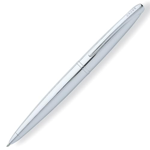 Cross ATX Refillable Ballpoint Pen Presented in a Luxury Gift Box - Medium Point, Black Ink, Pure Chrome - Image 4