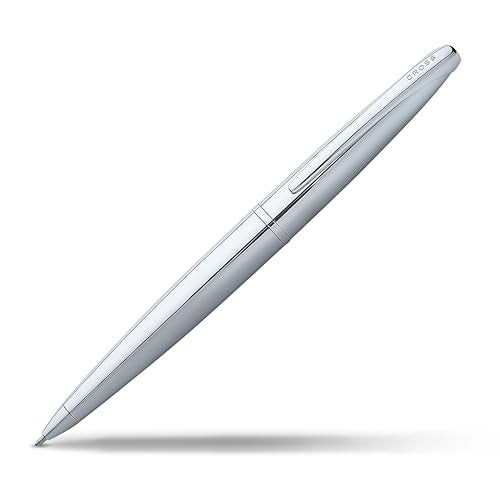 Cross ATX Refillable Ballpoint Pen Presented in a Luxury Gift Box - Medium Point, Black Ink, Pure Chrome - Image 1