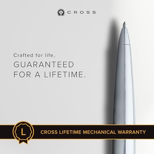Cross ATX Refillable Ballpoint Pen Presented in a Luxury Gift Box - Medium Point, Black Ink, Pure Chrome - Image 3