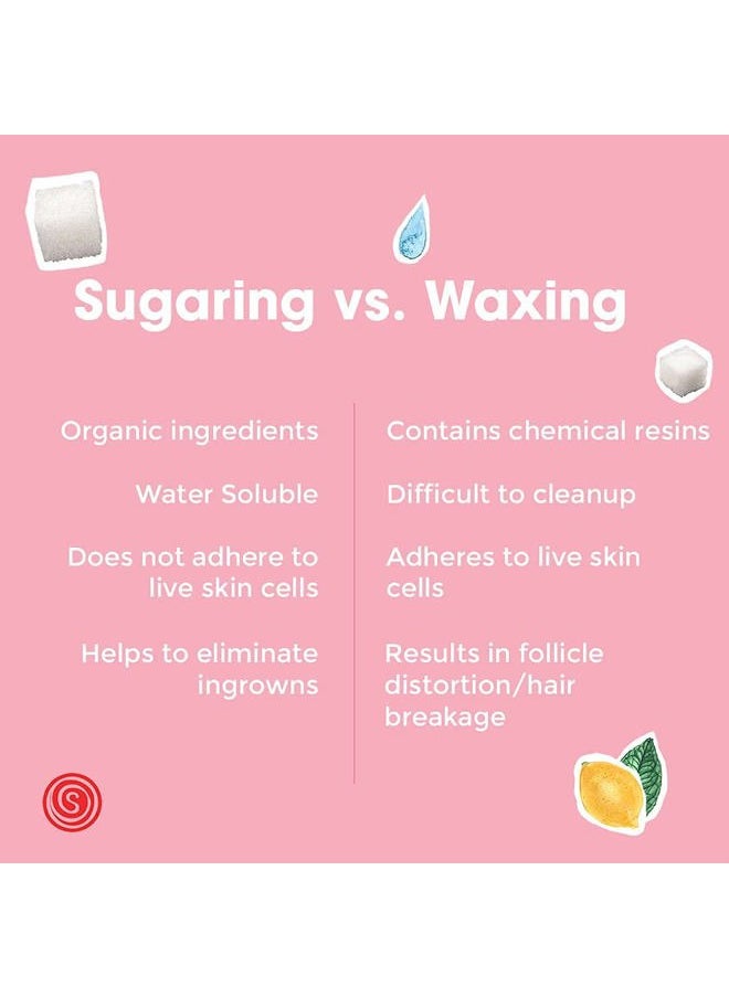Sugaring NYC - Sugaring Paste personal size for Bikini, Brazilian, Legs, Arms Sugaring hair removal + Anti-ingrown hair solution with roller applicator and sugaring card applicator - Image 1