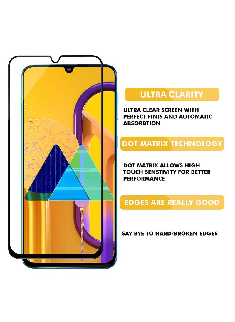 ELTRAZONE Screen Guard for Samsung Galaxy M30s / M30 / M31 / M21 / A30 / A30s / A50 / A50s Tempered Glass Screen Protector Full Glue  - Image 4