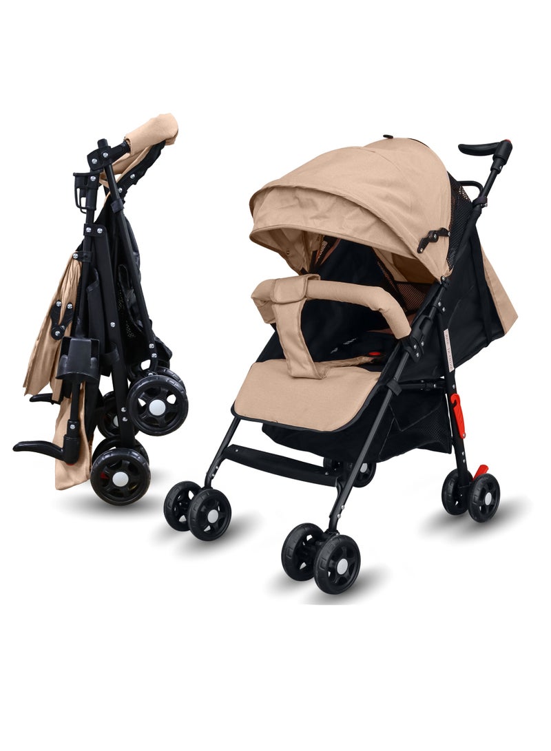 Lightweight Compact Baby Travel Stroller, One-Hand Foldable with Adjustable Handle & Backrest, Easy Car Trunk Storage, Pocket Stroller for Toddler, Ideal for Shopping & Walking