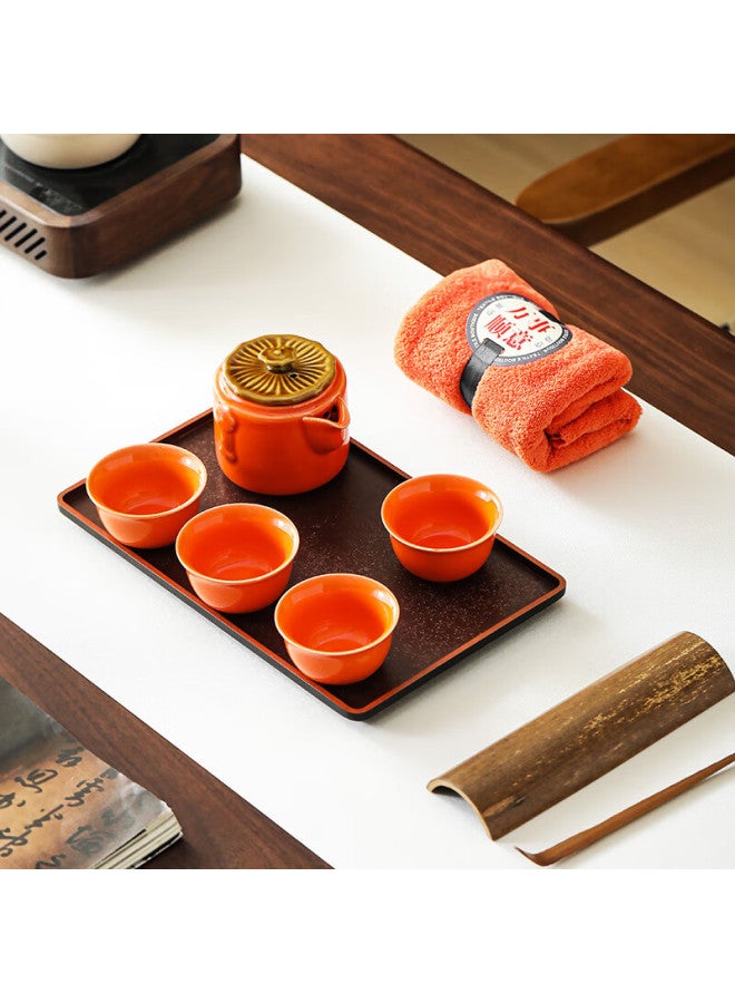 Bw Persimmon Tea Set High-end Gift Box Kung Fu Tea Set Holiday Gift For Elders Business Souvenir - Image 4