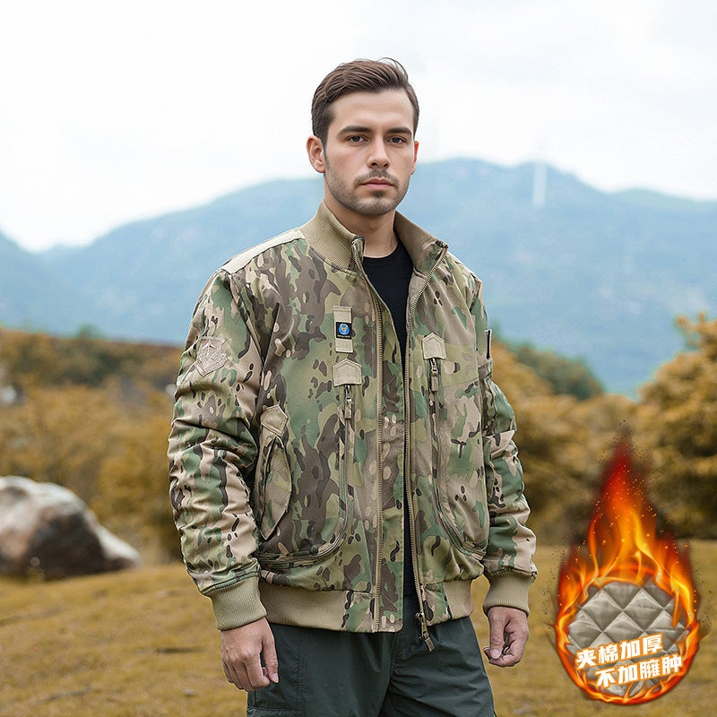 Winter Cotton Clothes Men'S Camouflage Coat Outdoor Loose Tactical Jacket Military Wind Cold-Proof Workwear Baseball Coat - Image 4
