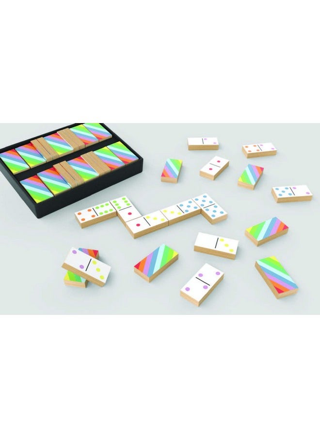 Chronicle Books Bright Games Dominoes (Dominoes Set Dominoes Game Family Game Night Games)  - Image 3