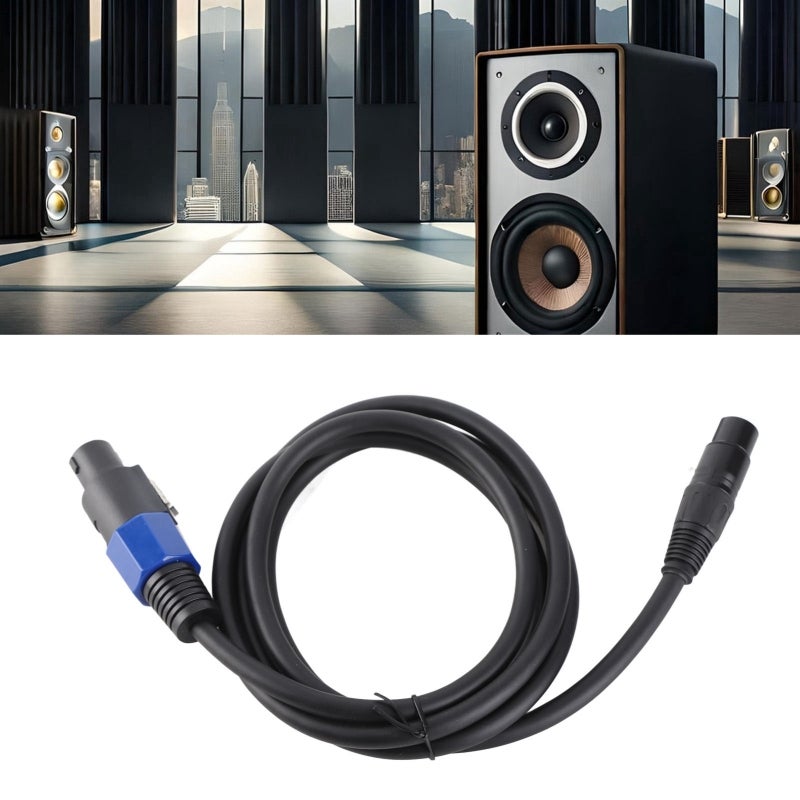 Speaker Cable 1.8m Length Premium Pvc & Oxygen Free Copper Core - Hifi Lossless Transmission Xlr Male Cable for Professional Stage Speakers High Power Speakers Subwoofers - Image 3