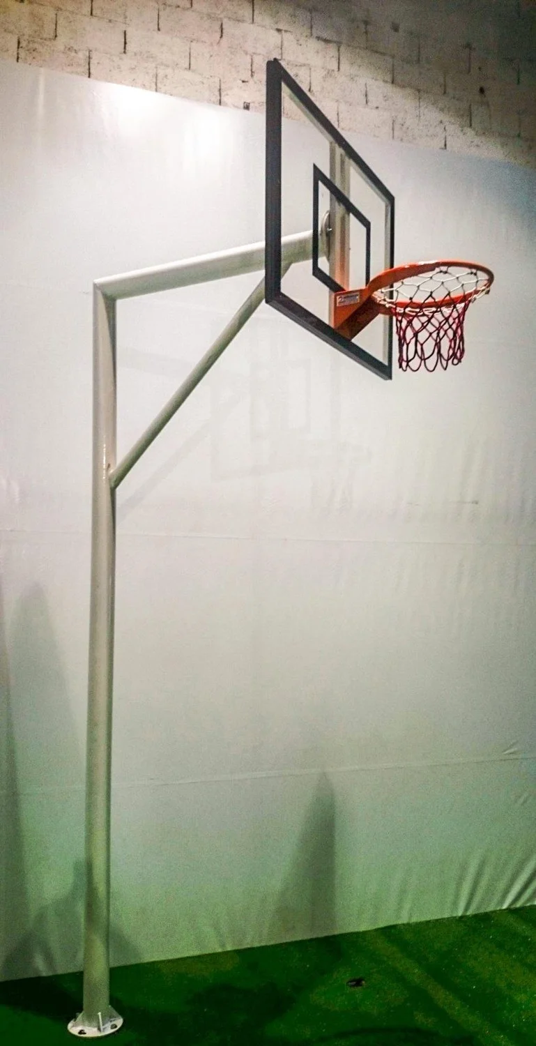 adelinspor Standard Basketball Hoop Spring Hoop 90*120 10 mm Glass Backboard