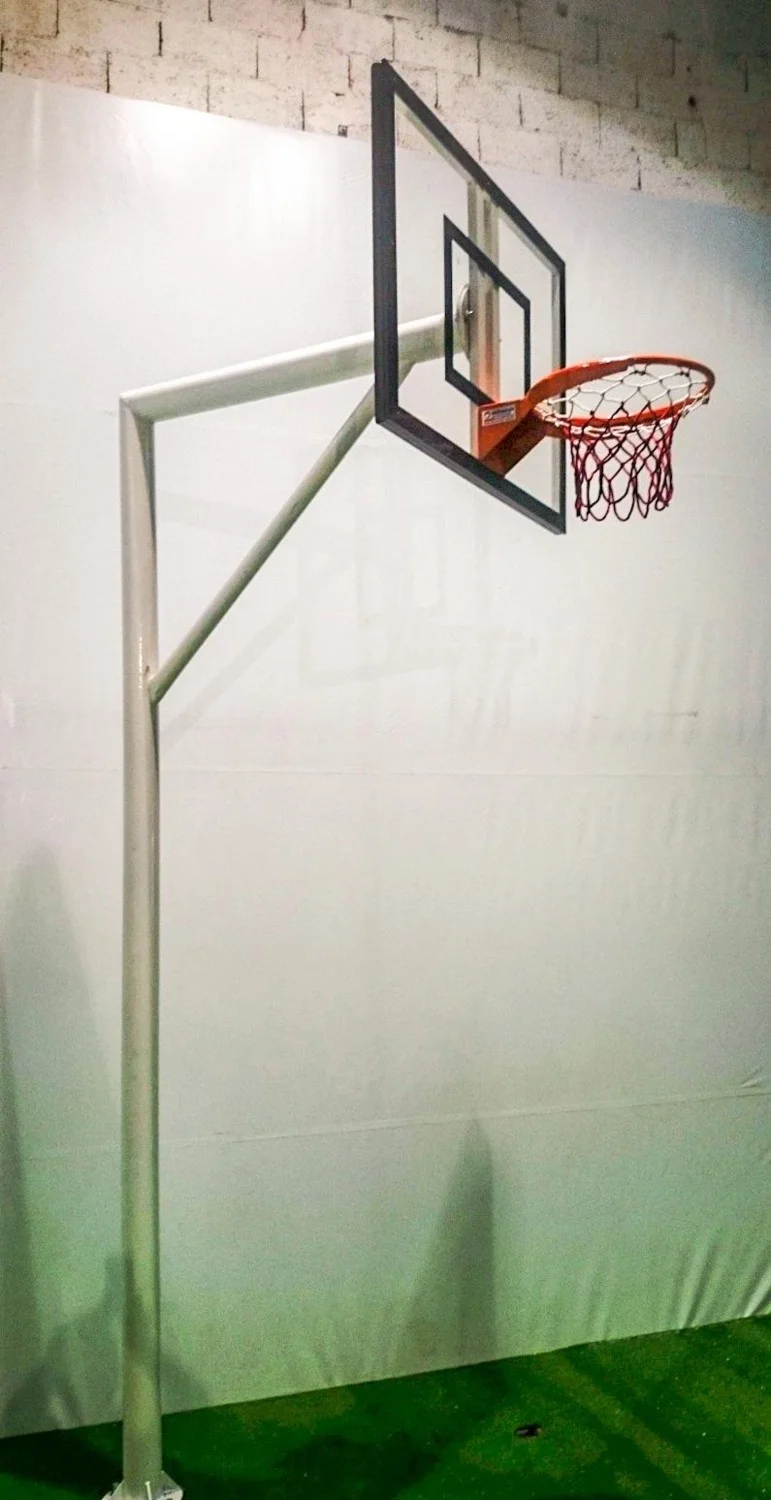 adelinspor Standard Basketball Hoop Spring Hoop 90*120 10 mm Glass Backboard
