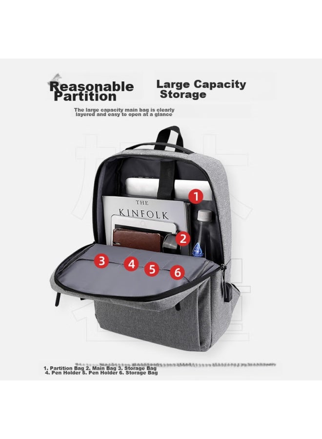 Right Away Laptop Backpack For Men, 16-inch Simple Business Travel Backpack, Ultra-light Commuter Schoolbag - Image 2