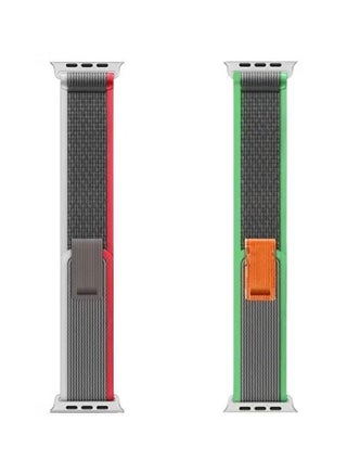 (Pack of 2)YOMNA Trail Loop Compatible with Apple Watch Band 49/45/44/42mm, Nylon Weave Sport Loop Men Women Adjustable Pull Tab Strap for Apple Watch Ultra iWatch All Series-(Green/Red) - pzsku/Z50FC86EED3756D631AB5Z/45/_/1739412804/b1687fb9-3d35-4400-aaa4-ed6a3868bc33