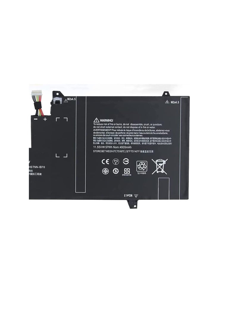Terabyte OM03XL Laptop Battery for HP EliteBook X360 1030 G2 13.3 Inch Series OMO3XL HSTNN-IB7O 863167-171 863280-855 863167-1B1 HSN-I04C HSTNN-IB70 11.55V 57Wh 3 Cell - Image 2
